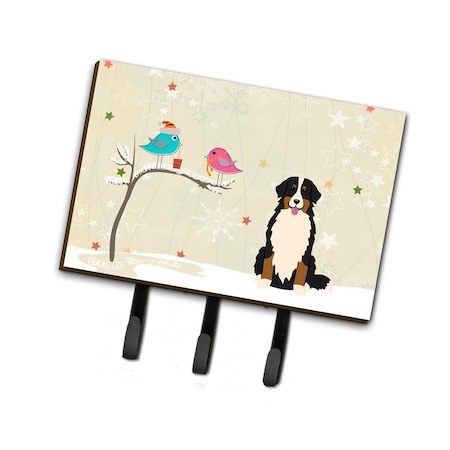 Jensendistributionservices Christmas Presents Between Friends Bernese Mountain Dog Leash or Key Holder MI1704485